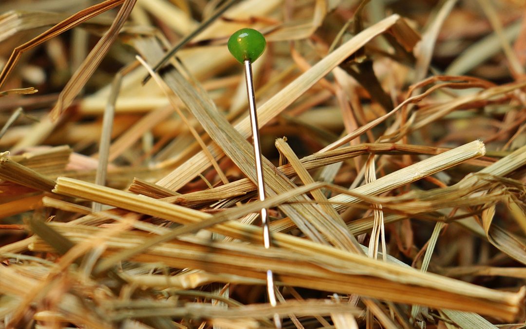 We’re looking for a needle in a stack of needles